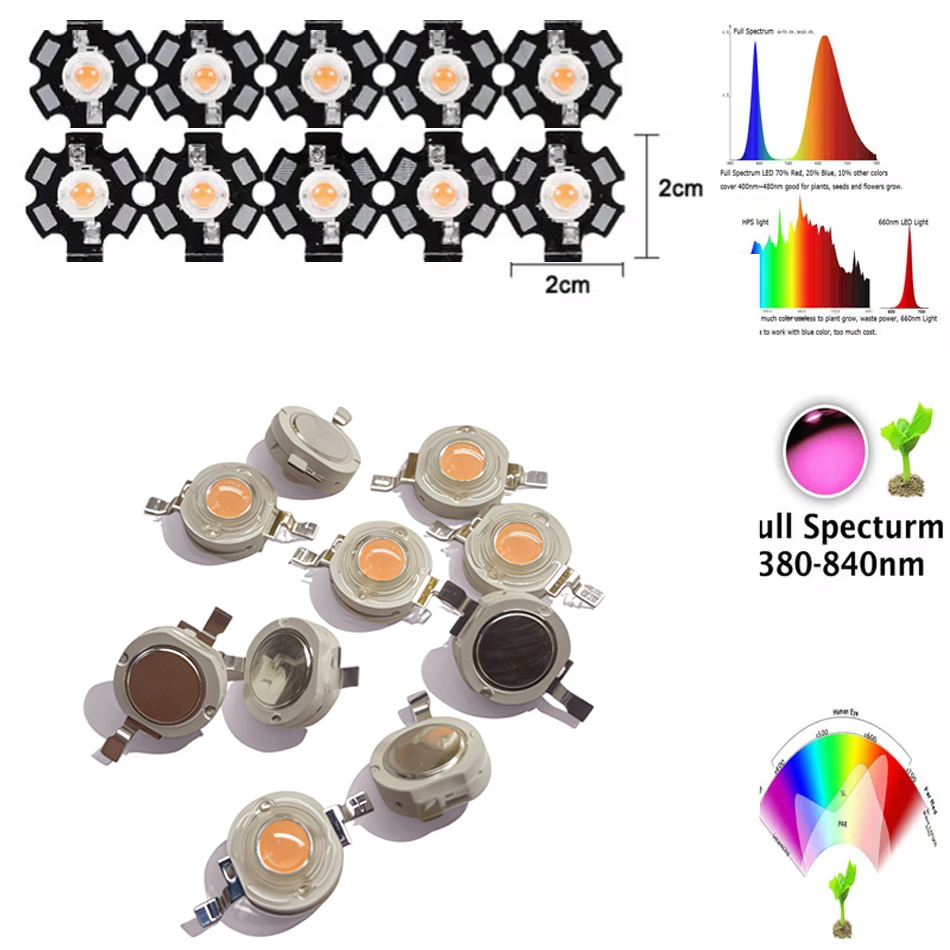 Aquarium Planted Seeds - Perles de lampe LED 1W 3W