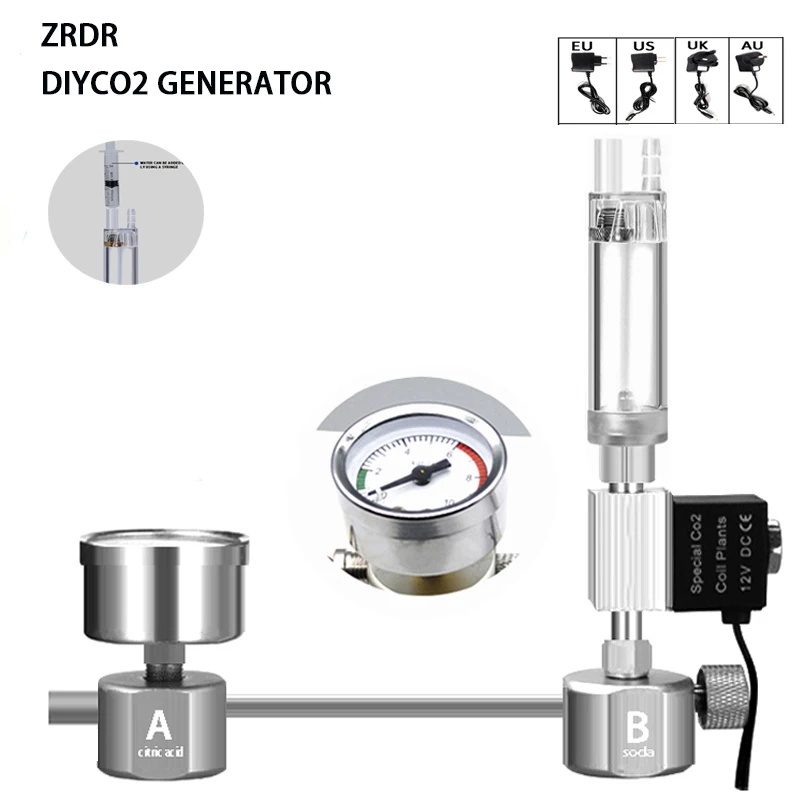 Planted Aquarium Equipment - Kit de générateur de CO2 DIY