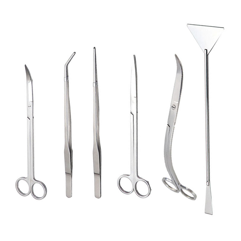 Planted Aquarium Maintenance Kit - Outils de ciseaux d'aquarium, pincettes pour