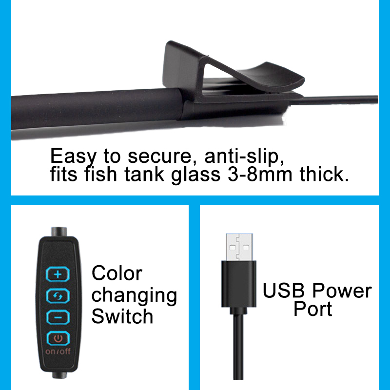 USB Aquarium lampe à LED Aquar - Aquarium Plant Light Spectrum avis et prix