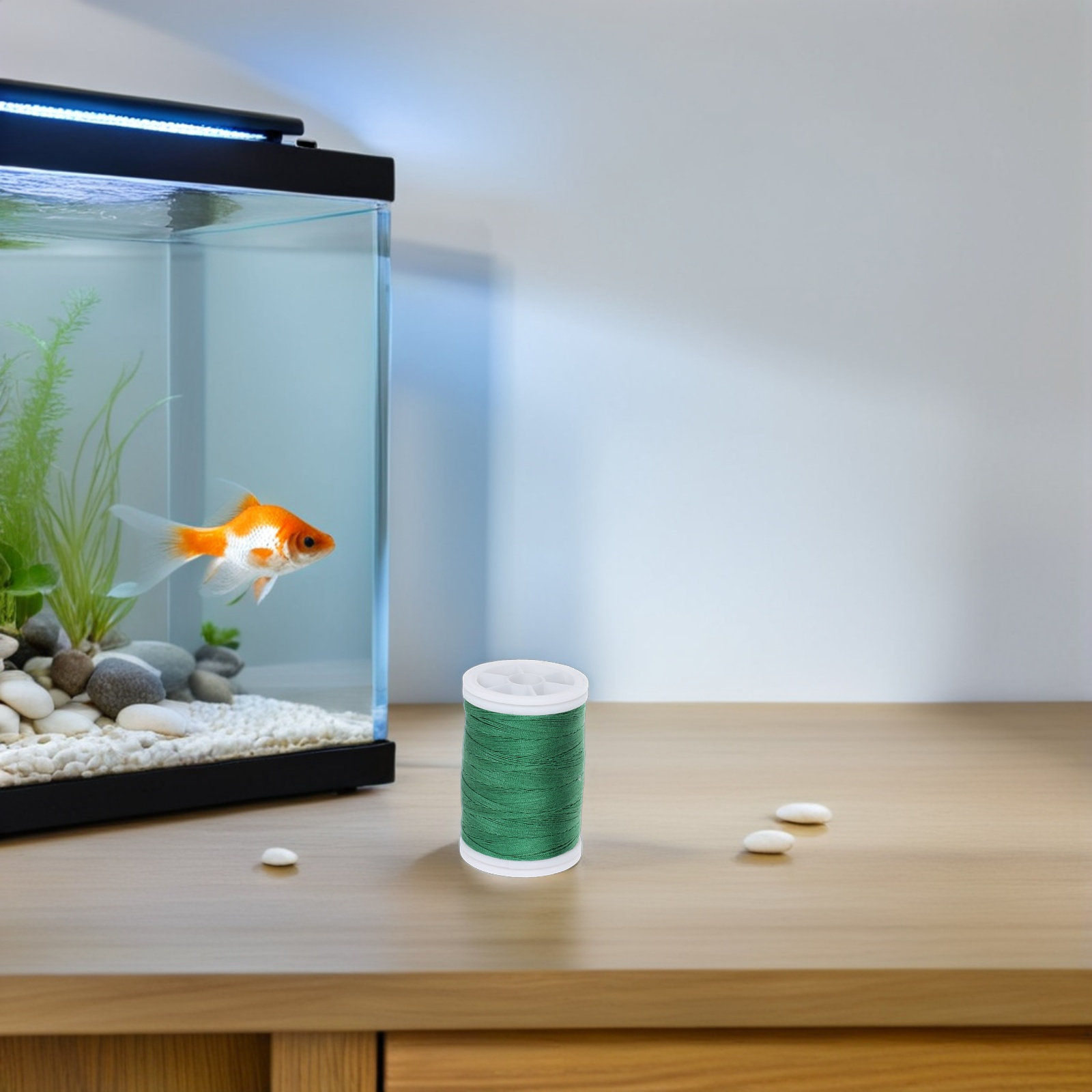 Fil de mousse verte pour aquar - Planted Aquarium With Driftwood avis et prix