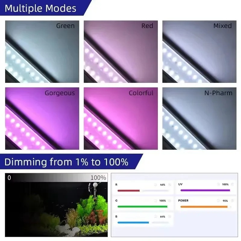 WEEK AQUA S300/400/450Pro Ver. - Aquarium Plant Light Spectrum avis et prix