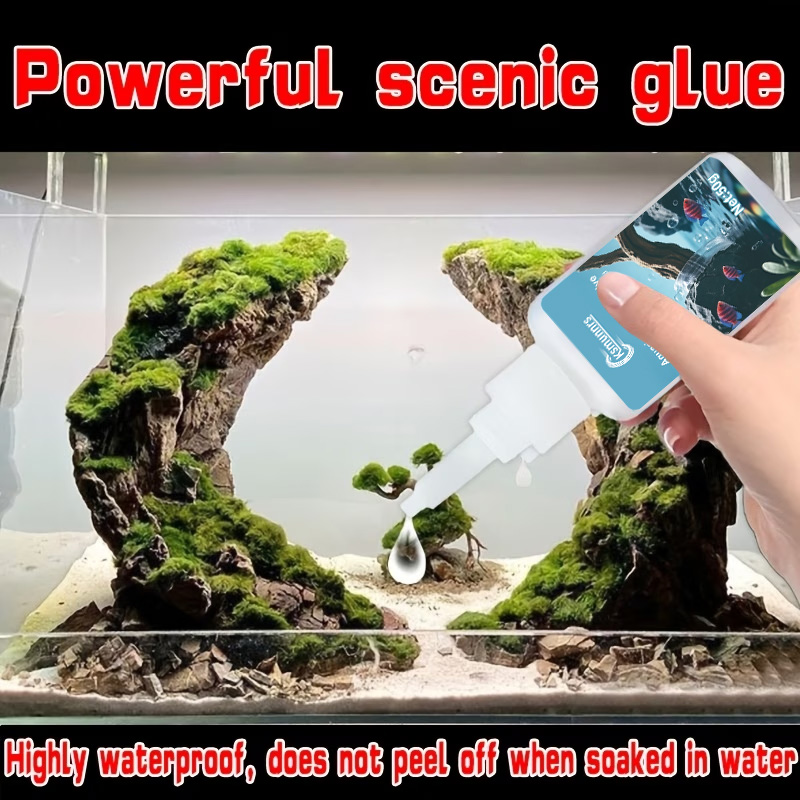 Colle pour aménagement d'aquar - Planted Aquarium With Driftwood avis et prix