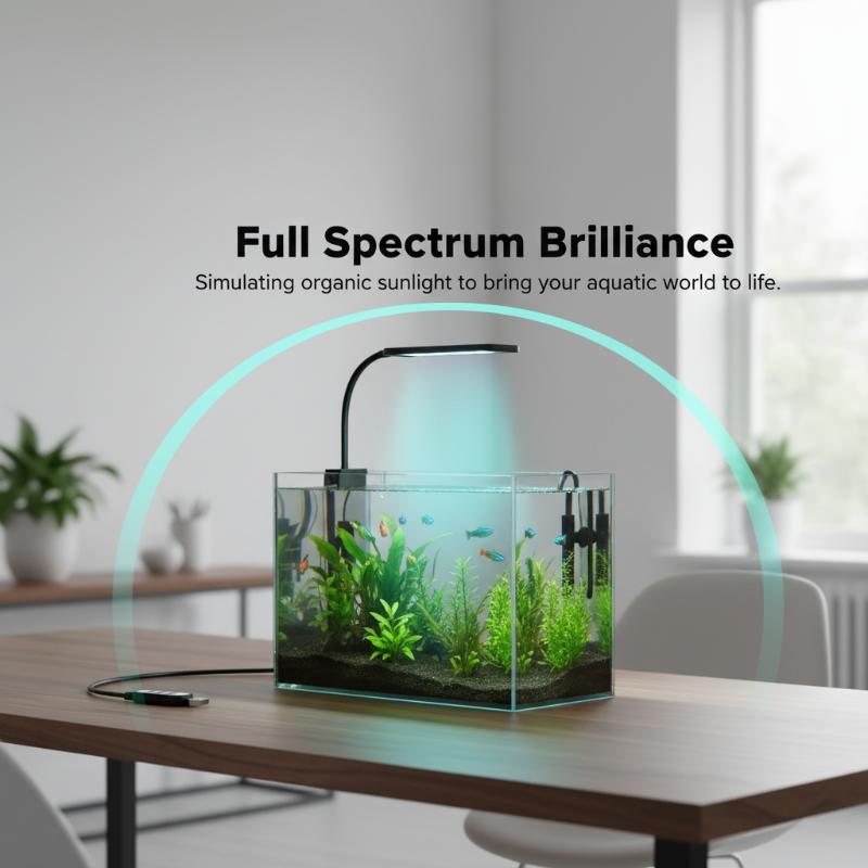 Lampe LED USB à pince pour aqu - Aquarium Plant Light Spectrum avis et prix