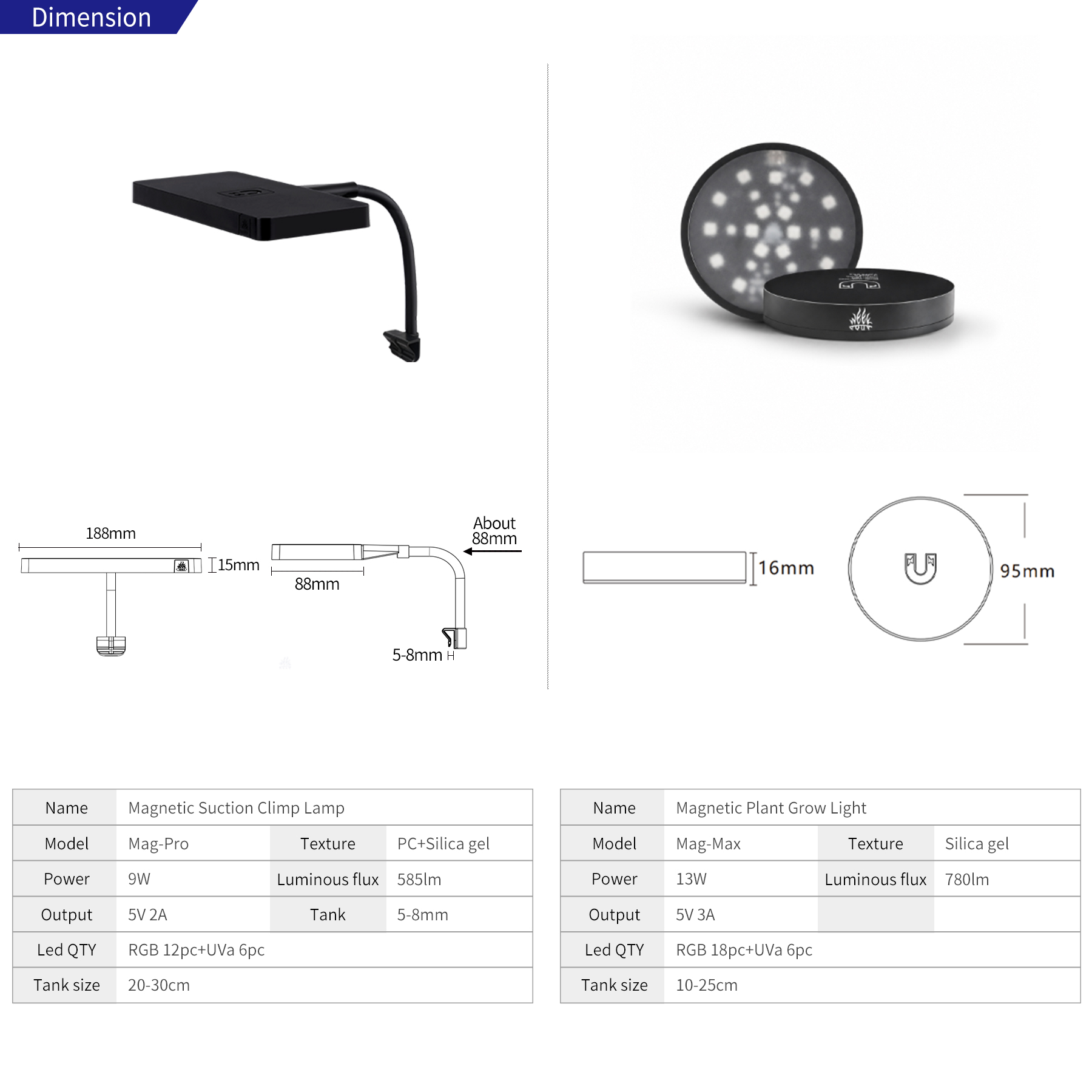 Lampe de croissance pour plant - Planted Aquarium Equipment avis et prix
