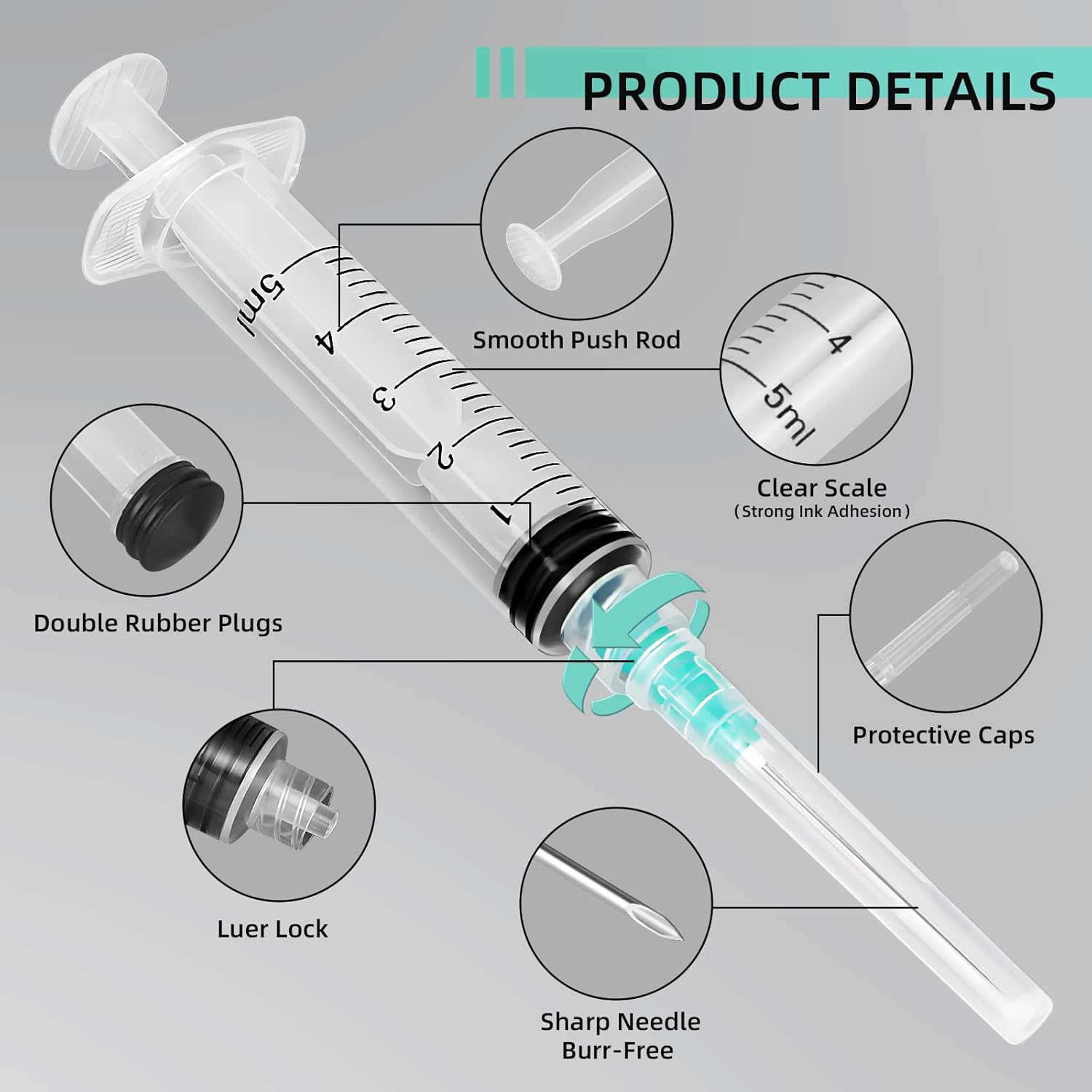 Seringue Luer Lock de 5 ml, ad - Planted Aquarium Equipment avis et prix