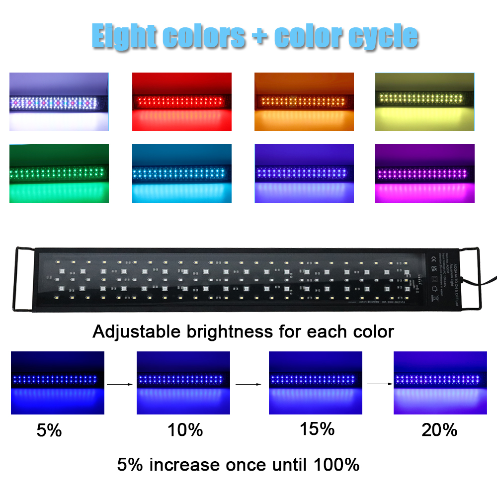Lampe LED pour aquarium 30-60  - Aquarium Plant Light Spectrum avis et prix