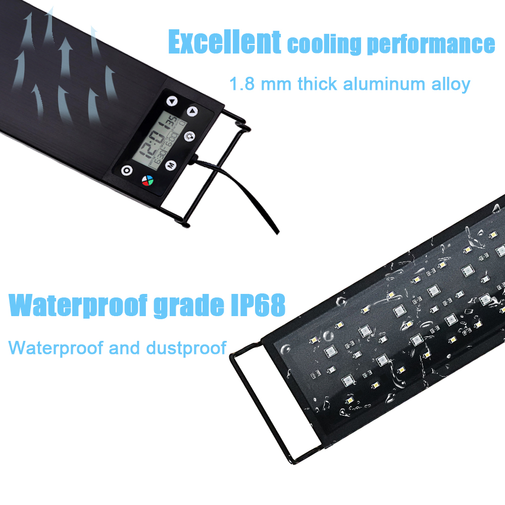 Lampe LED pour aquarium 30-60  - Aquarium Plant Light Spectrum avis et prix